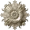Ornate Floral Rosette STL for CNC Carving