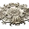 Ornate Floral Rosette STL for CNC Carving