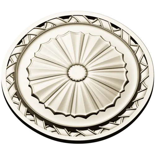 Classic Sunburst Rosette STL for CNC