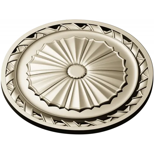 Classic Sunburst Rosette STL for CNC