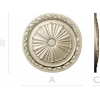 Classic Sunburst Rosette STL for CNC