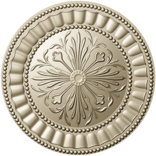 Regal Fleur Rosette - STL 3D model for CNC carving