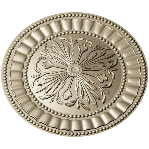 Regal Fleur Rosette - STL 3D model for CNC carving