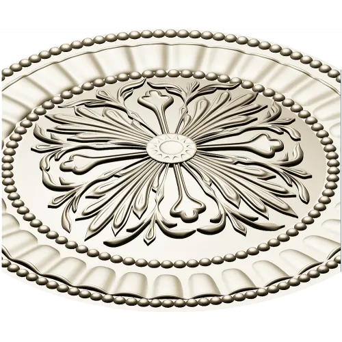 Regal Fleur Rosette - STL 3D model for CNC carving