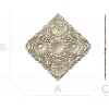 Diamond Baroque Rosette - STL 3D model for CNC routing