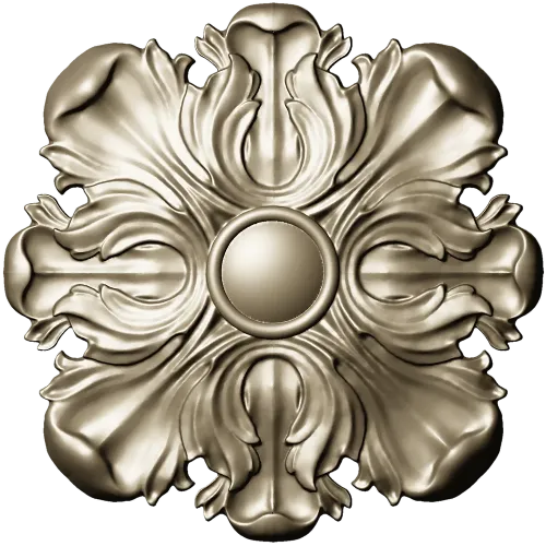 Florentine Acanthus Rosette STL for CNC carving