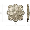 Florentine Acanthus Rosette STL for CNC carving