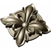 High-Relief Floral Rosette STL for CNC