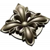 High-Relief Floral Rosette STL for CNC
