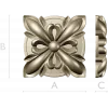 High-Relief Floral Rosette STL for CNC