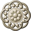 Daisy Knot Rosette - STL 3D model for CNC carving
