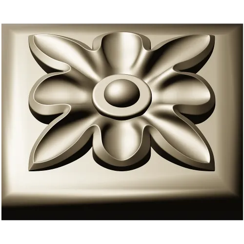Розетка "Златоцвет" - STL модель для ЧПУ