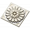 Sunburst square rosette STL 3D model for CNC