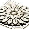 Sunburst square rosette STL 3D model for CNC