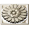 Sunburst square rosette STL 3D model for CNC