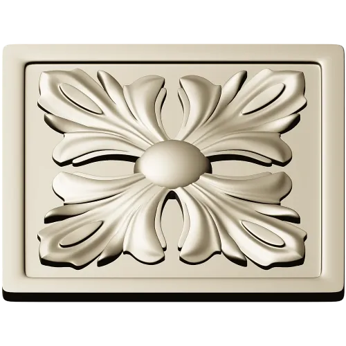 Square Acanthus Rosette STL for CNC