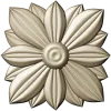 Layered Floral Rosette STL - decorative 3D model for CNC