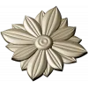 Layered Floral Rosette STL - decorative 3D model for CNC