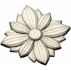 Layered Floral Rosette STL - decorative 3D model for CNC