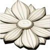 Layered Floral Rosette STL - decorative 3D model for CNC