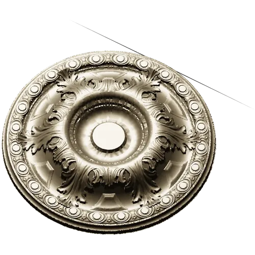 Imperial Acanthus Rosette - STL 3D model for CNC milling