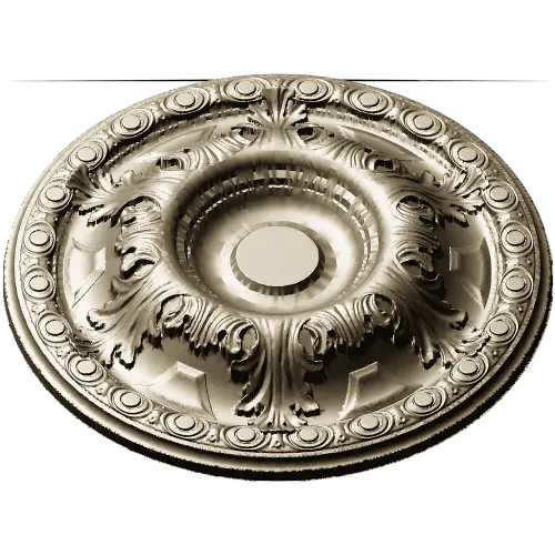Imperial Acanthus Rosette - STL 3D model for CNC milling