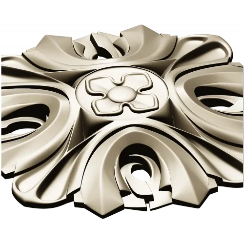 Florentine acanthus rosette - STL 3D model for CNC