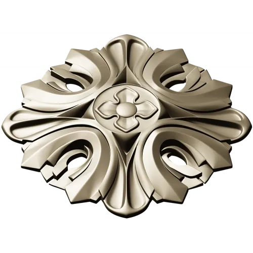 Florentine acanthus rosette - STL 3D model for CNC