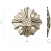 Florentine acanthus rosette - STL 3D model for CNC