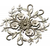 Floral Sunburst Rosette - STL 3D model for CNC