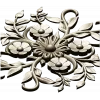 Floral Sunburst Rosette - STL 3D model for CNC