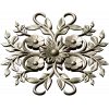 Floral Sunburst Rosette - STL 3D model for CNC