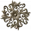 Florentine Bloom Rosette - detailed STL 3D model for CNC milling