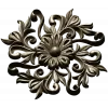Florentine Bloom Rosette - detailed STL 3D model for CNC milling