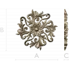 Florentine Bloom Rosette - detailed STL 3D model for CNC milling