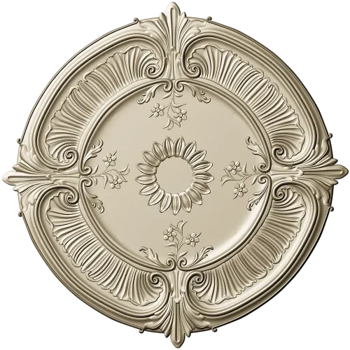 Sunburst Baroque Rosette - STL 3D model for CNC