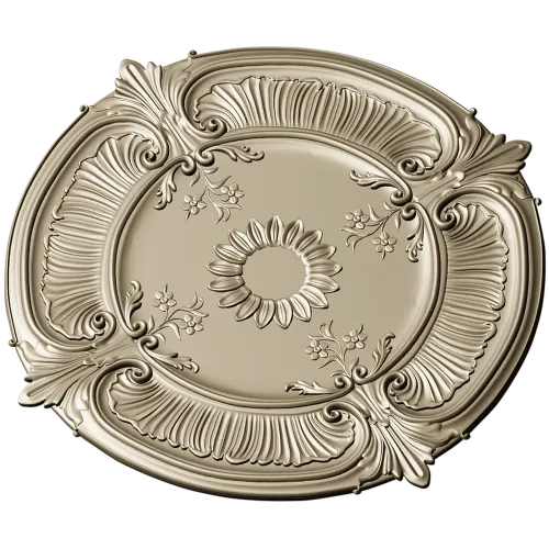 Sunburst Baroque Rosette - STL 3D model for CNC