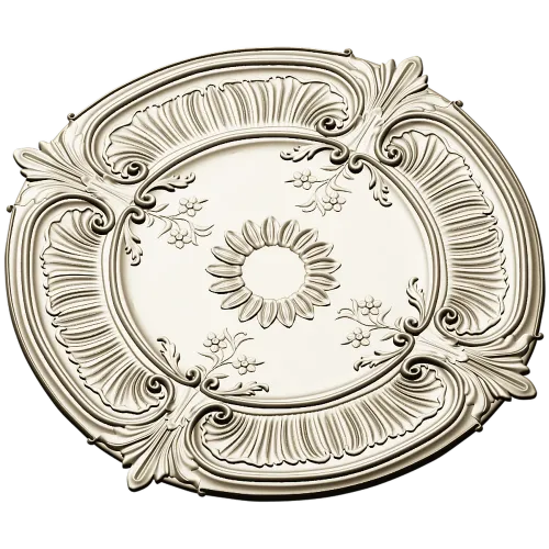 Sunburst Baroque Rosette - STL 3D model for CNC