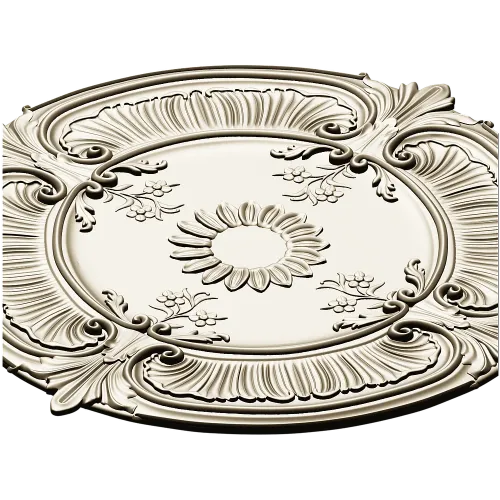 Sunburst Baroque Rosette - STL 3D model for CNC