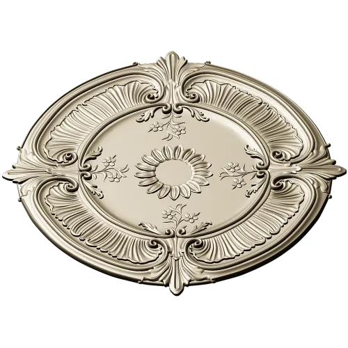 Sunburst Baroque Rosette - STL 3D model for CNC