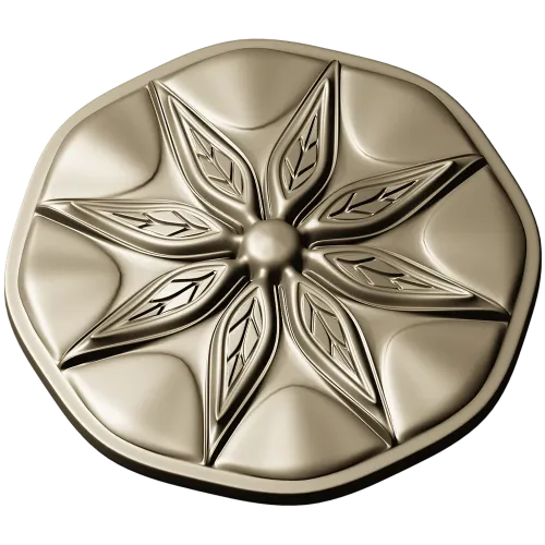Octagonal Eight-Point Rosette STL for CNC