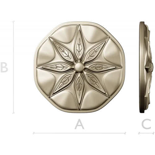 Octagonal Eight-Point Rosette STL for CNC