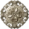 Baroque Floral Rosette STL for CNC