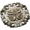 Baroque Floral Rosette STL for CNC