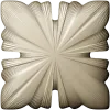 Square Floral Rosette STL for CNC Milling