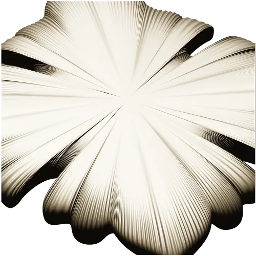 Square Floral Rosette STL for CNC Milling