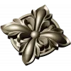 Decorative Floral Rosette STL for CNC