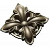 Decorative Floral Rosette STL for CNC