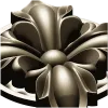 Decorative Floral Rosette STL for CNC