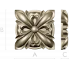 Decorative Floral Rosette STL for CNC